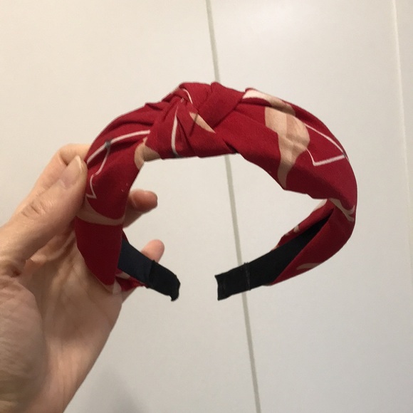 ❤️ Silk Flamingo Print Turban Knot Headband - Picture 5 of 11